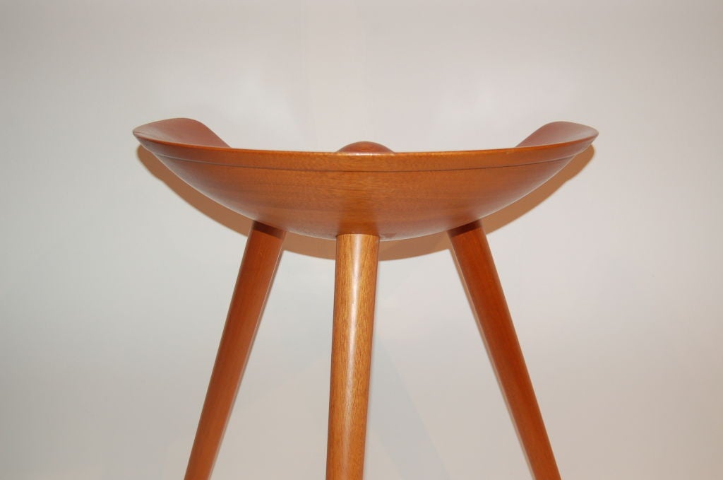 Three-legged Stool by Mogens Lassen In Excellent Condition In New York, NY