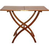 Elegant Mahogany Folding Table by Danish Cabinetmaker