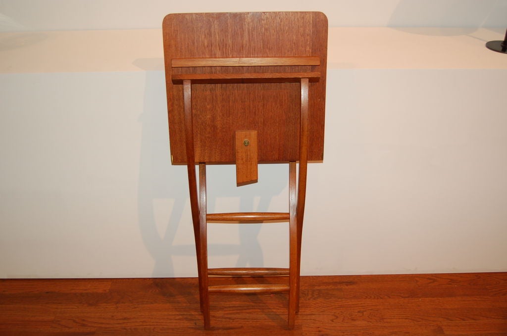 20th Century Elegant Mahogany Folding Table by Danish Cabinetmaker