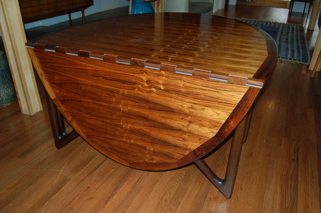 20ième siècle Table de salle à manger de Kurt stervig pour Jason Mbler, Danemark, années 1950 en vente