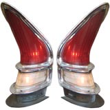 Vintage Pair of Tail Light Lamps