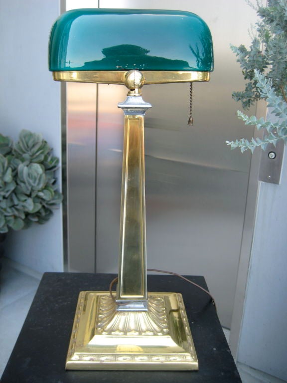 Brass Classic Banker's Lamp