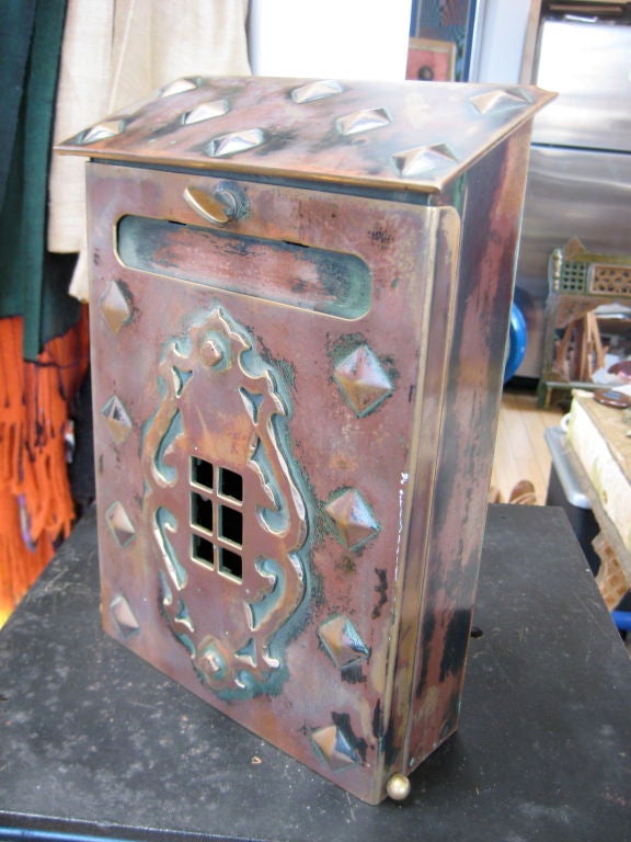 Terrific copper Arts and Carfts mailbox