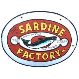 Large Dimensional Sardine Factory Sign