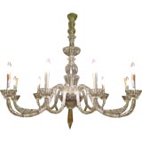 Hand Cut Crystal 12 Arm Chandelier