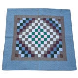 "Sunshine and Shadows" Crib Quilt c. 1920