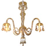 3 Arm Inverted Teardrop Chandelier