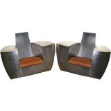 Pair of Jonathan Singleton Easy Number One Chairs