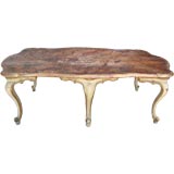 Antique Exceptional Faux Painted Cocktail Table