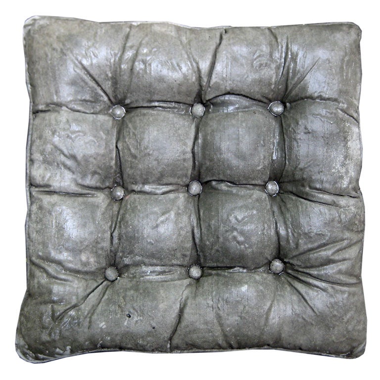 Concrete Tufted Pillow Stepping Stone at 1stDibs