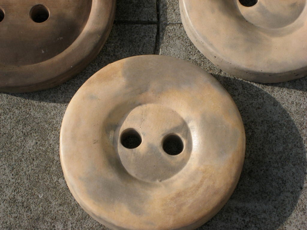 Set of 9 Giant Concrete Button Stepping Stones 2