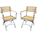 Pair French Bistro Chairs