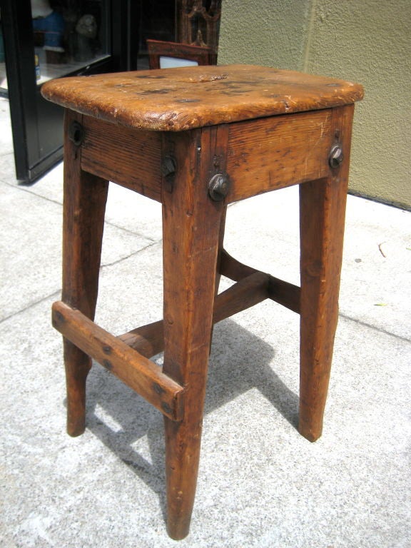 Primitive English Milking Stool