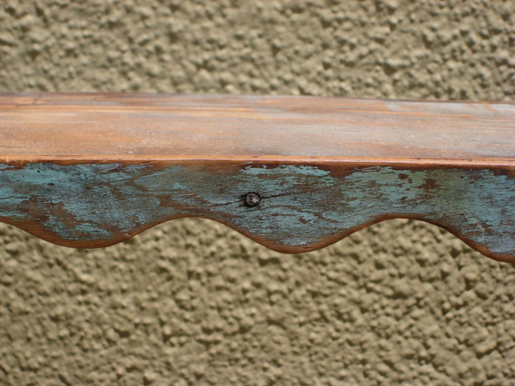 American Blue Painted New Mexican Trastero