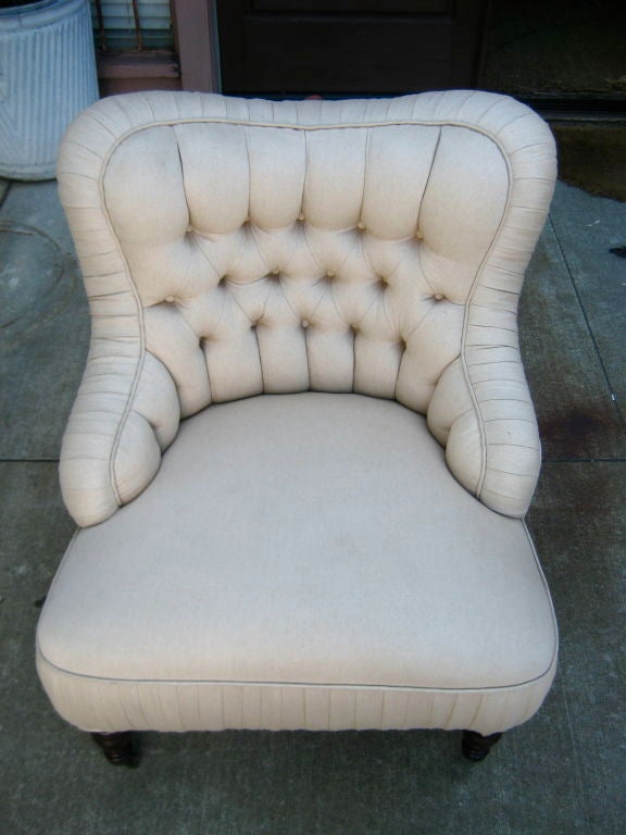 french slipper chair