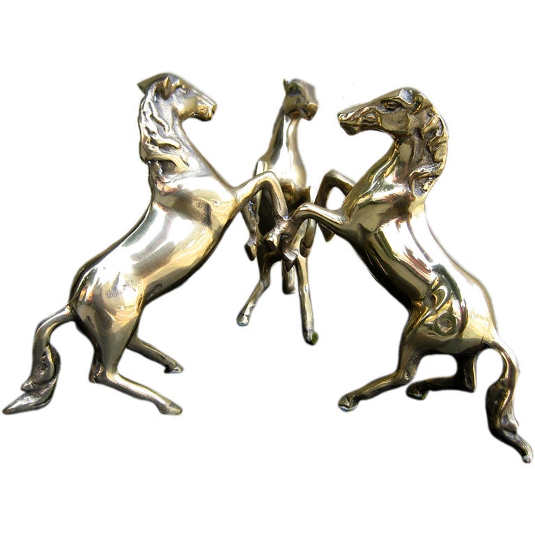 Three Horses Sculpture at 1stDibs