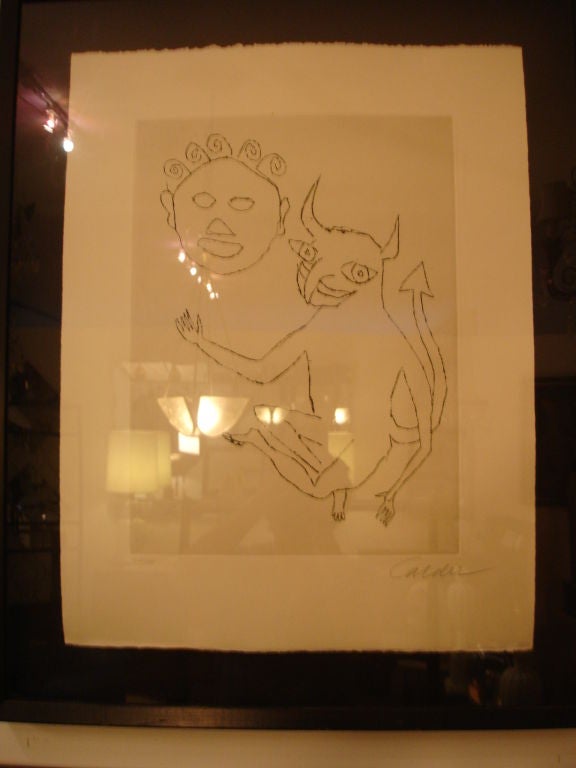 The complete series of  the Santa Claus Etchings by Calder