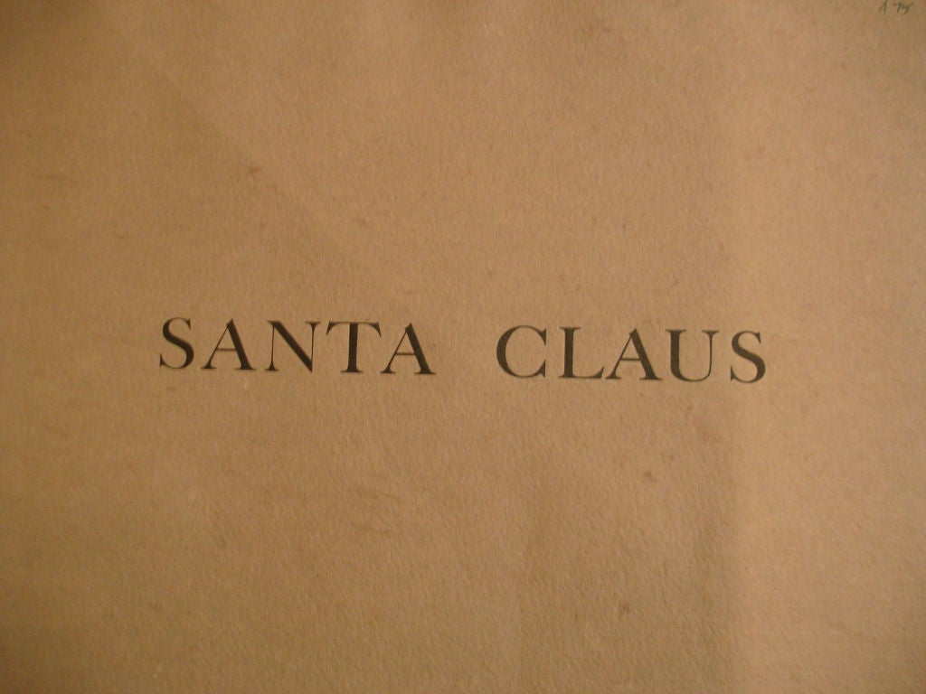 The complete series of  the Santa Claus Etchings by Calder 2