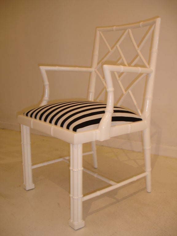 Set  of Six Hollywood Regency Style Chairs