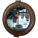 Lacquered Parchment Mirror