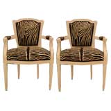 Pair of Laquered Armchairs