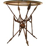 Neoclassical Brass Side Table