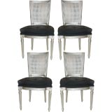 Set of Four Lacquered Sidechairs