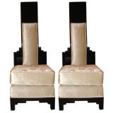 Pair of Chairs in the Style of James Mont