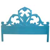 Vintage Lacquered Italian Headboard