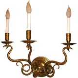 Pair of "Snake" Sconces