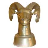 Brass Ram Head Bust