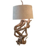 Vintage Supersized Driftwood lamp