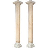 Pair of Fluted Columns