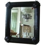 Faux Crock Mirror  in the style of Karl Springer