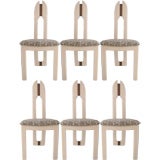 Set of Six Dining chairs attributed to Pierre Cardin