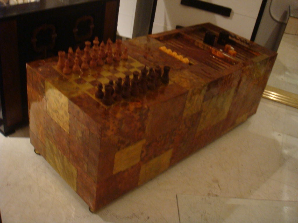 Late 20th Century Paul Evans Style Game Table