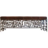 French Iron Neoclassical Bench