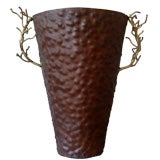 Used Copper Vase in the manner of Oka Doner