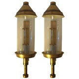 Pair of Brass  Sconces