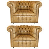 Pair of Chesterfield Stytle Club Chairs