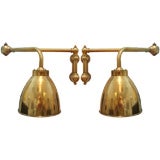 Pair of Brass Swing rm Sconces
