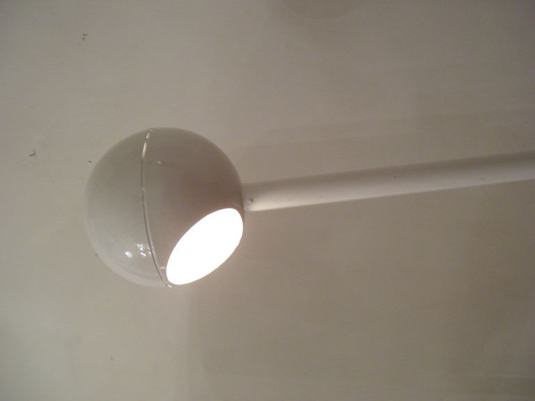A rare large version of George Kovacs famous barbell light. The light switches on by repositioning it on its base .