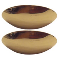 Pair of High Style 1980's French Brass Sconces 7