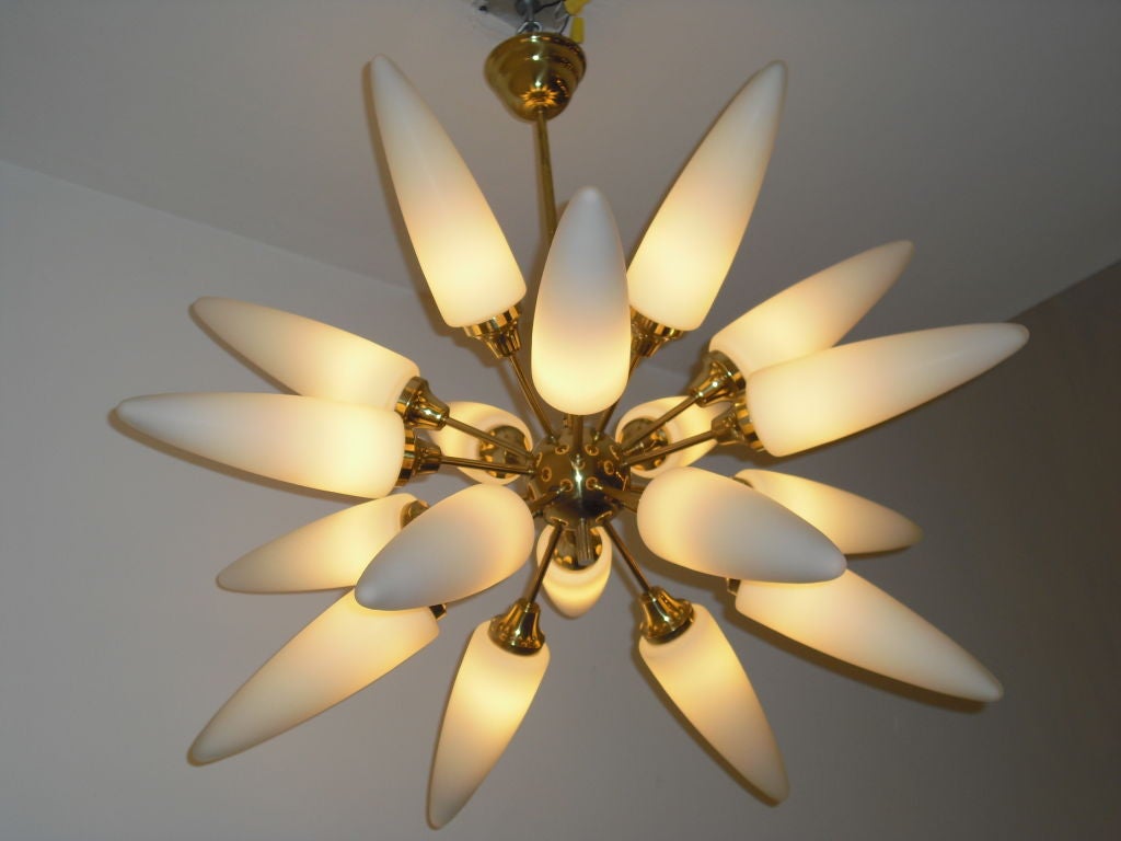 Austrian Glass Starburst Chandelier