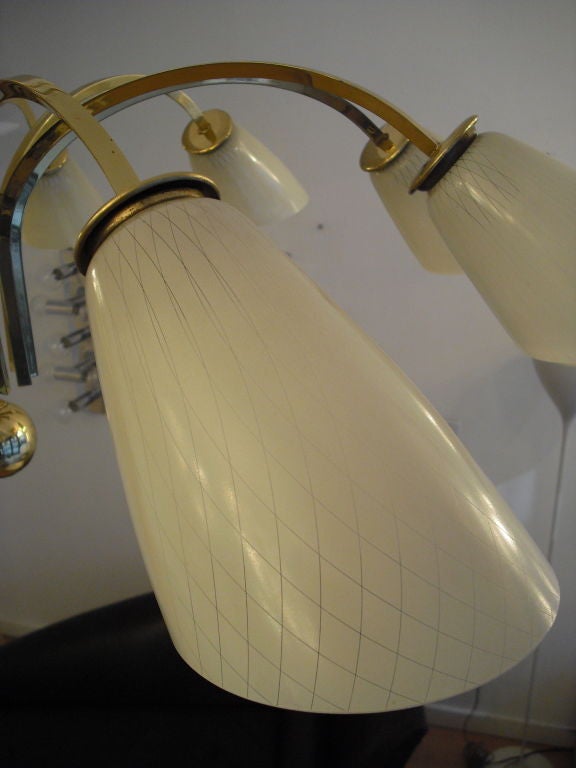 Grand Austrian Brass Kalmar Chandelier 4