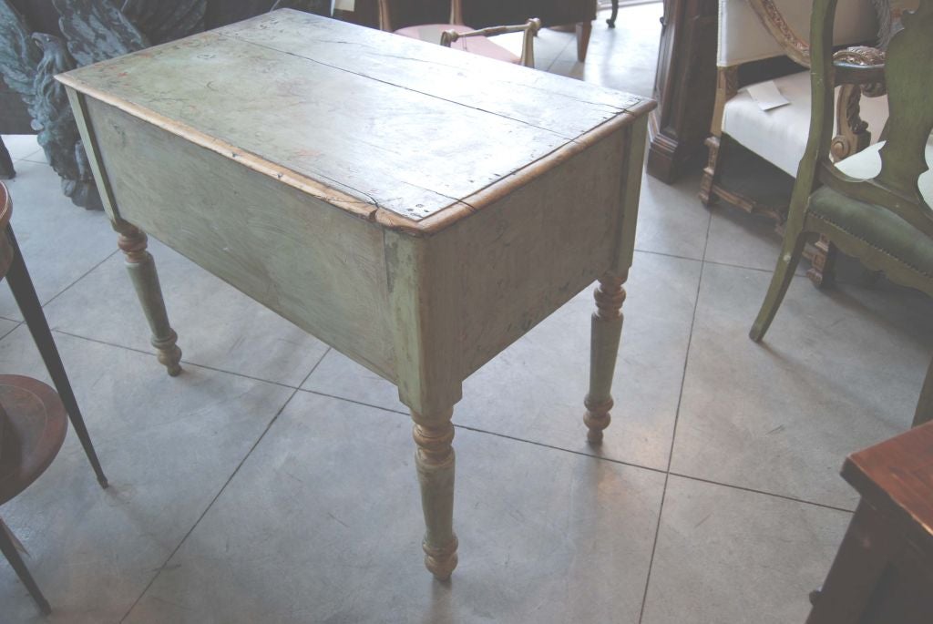 Italian 19th Century Painted Desk For Sale