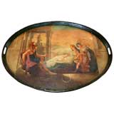 19th c. Signed Tole Tray 10