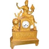 19th c. Bronze Dore' Clock