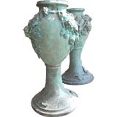 Pair Art Nouveau Terrecotta Pots 4