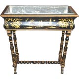 Antique 19th c. Chinoiserie Lacquered Planter